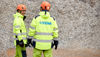 Two people interacting on one of Stena Metall Group's production sites