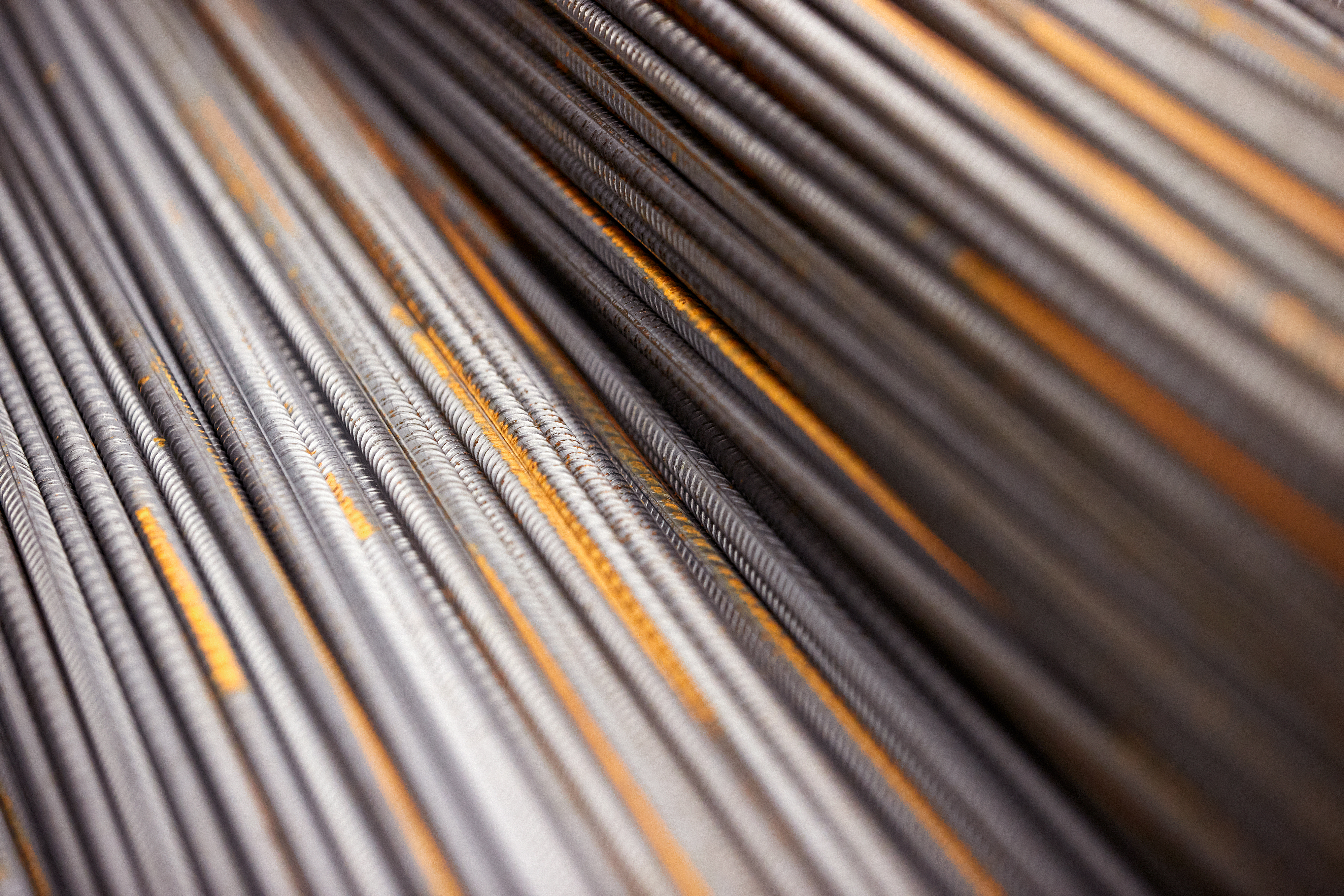 Closeup of steel from Stena Metal Inc